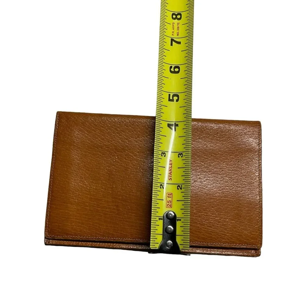 VTG Genuine Pigskin Leather Wallet Checkbook Holder